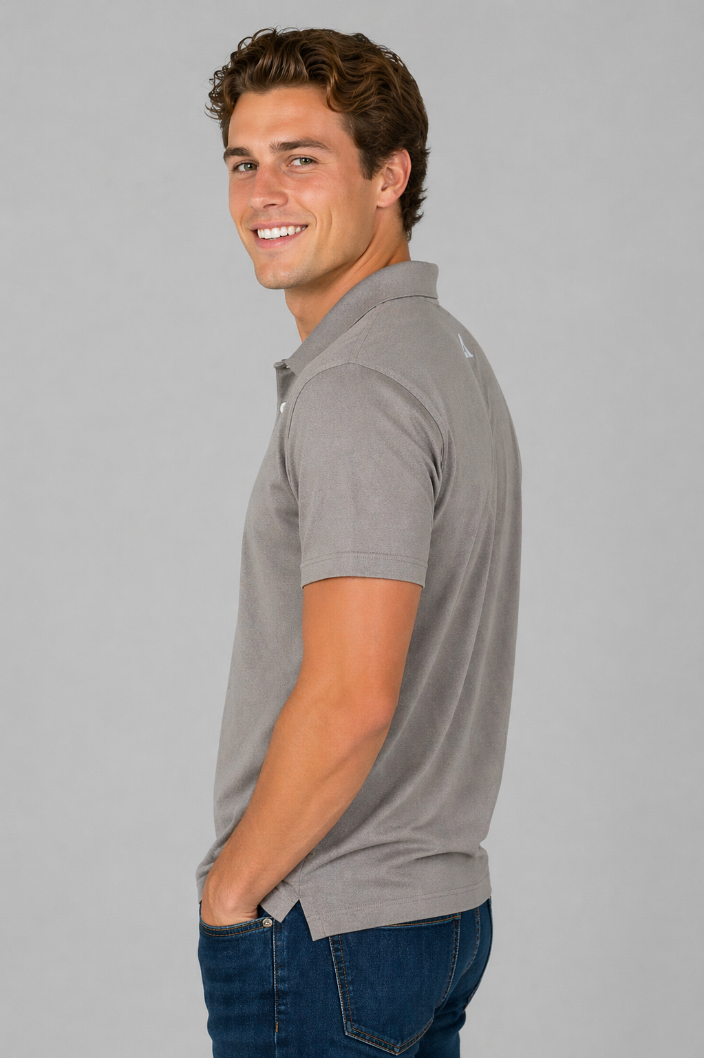 Camiseta Polo Aero Guys Polo Other Ash Grey 1599