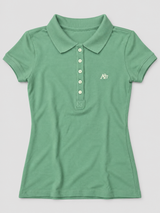 Camiseta Polo Para Mujer Aero Solid Polo Hedge Green 4164