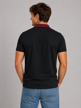 Camiseta Polo Aero Guys SS Novelty Polo Dark Black 2213