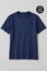 Camiseta Para Hombre Aero BC SS Knits Cadet Navy 9922 / 100% ALGODÓN