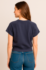 Camiseta Para Mujer Aero Girls Fashion Graphics SS Charcoal Heather Grey 1083