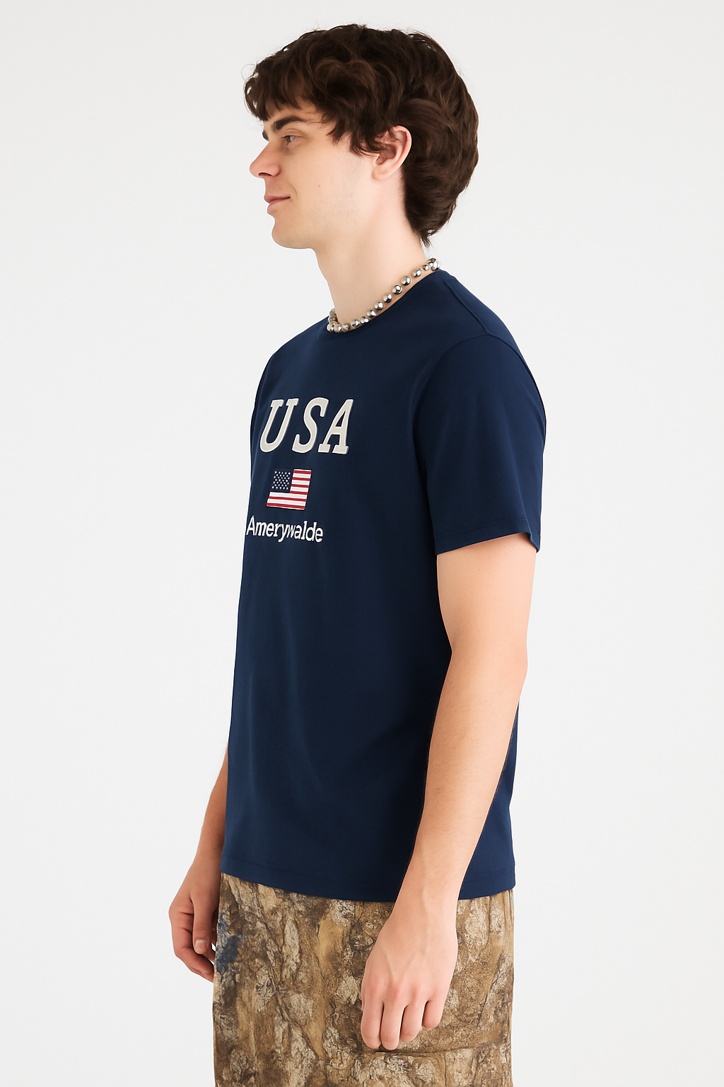 Camiseta Para Hombre Aero Level 2 Graphic Tees Cadet Navy 6145