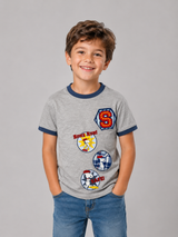 Camiseta con manga corta Kids Aero B Level 2 SS Light Heather Grey PEANUTS302