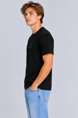 Camiseta Para Hombre Aero BC Fleece Dark Black 9879