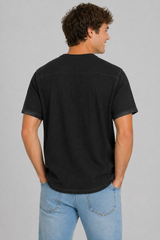 Camiseta Para Hombre Aero BC SS Knits Dark Black 2247