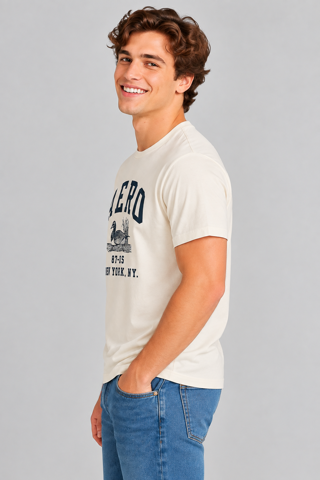 Camiseta Para Hombre Aero Level 1 Graphic Tees Birch 6214