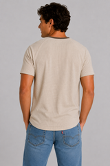 Camiseta Para Hombre Aero BC SS Knits Egret Relax 2248