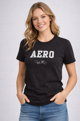 Camiseta para Mujer Aero Graphic Level 2 Dark Black 7063