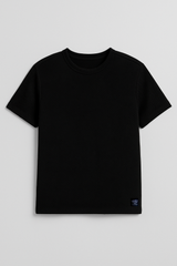 Camiseta Para Hombre Aero BC SS Knits Dark Black (Oversize) 8999