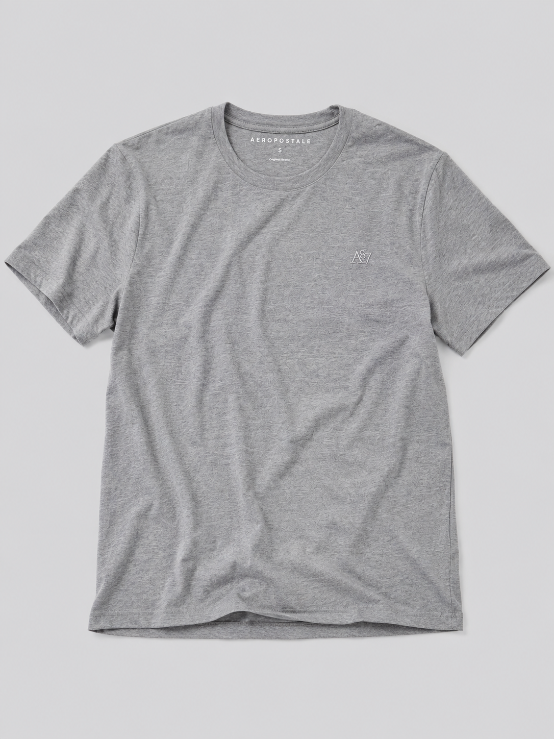 Camiseta Para Hombre Aero Guys SS Tees Light Heather Grey 4240