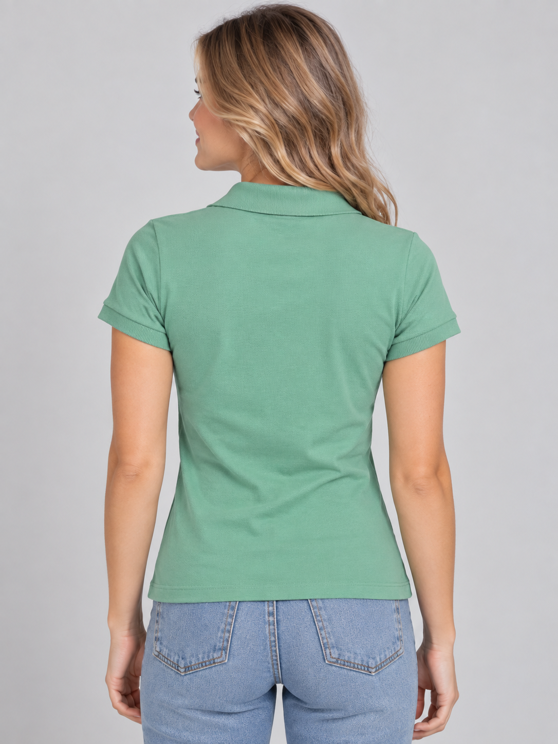 Camiseta Polo Para Mujer Aero Solid Polo Hedge Green 4164