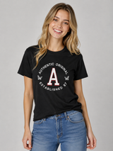 Camiseta Para Mujer Aero Graphic Level 2 Dark Black 7150