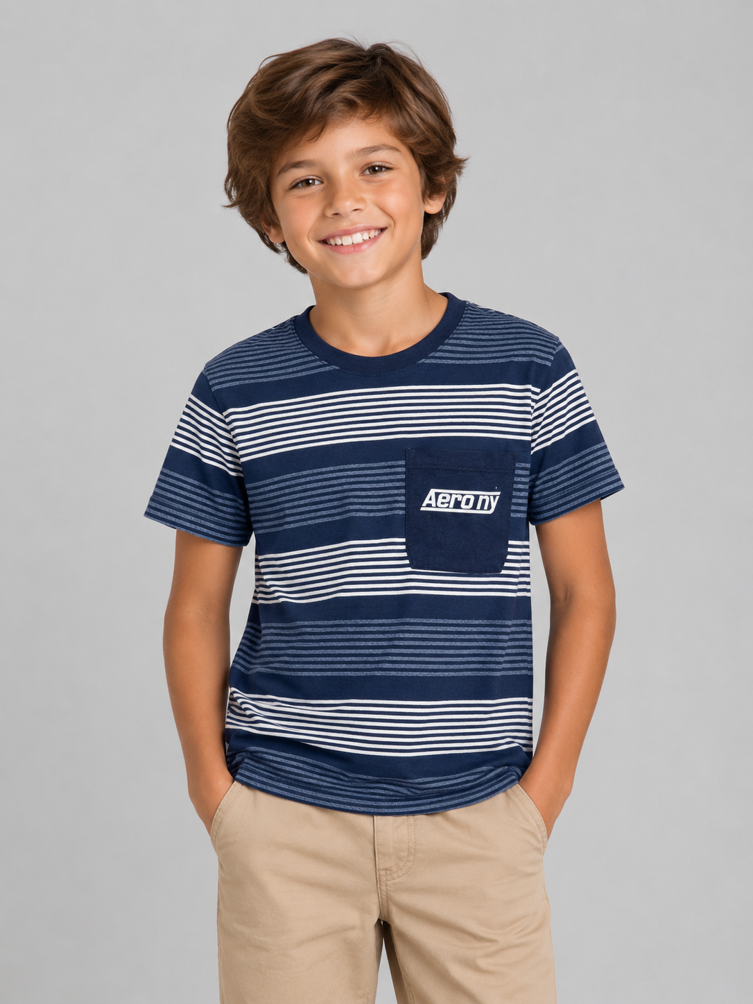 Camiseta de manga corta Kids Aero Kids B Level 2 SS Cadet Navy 2149