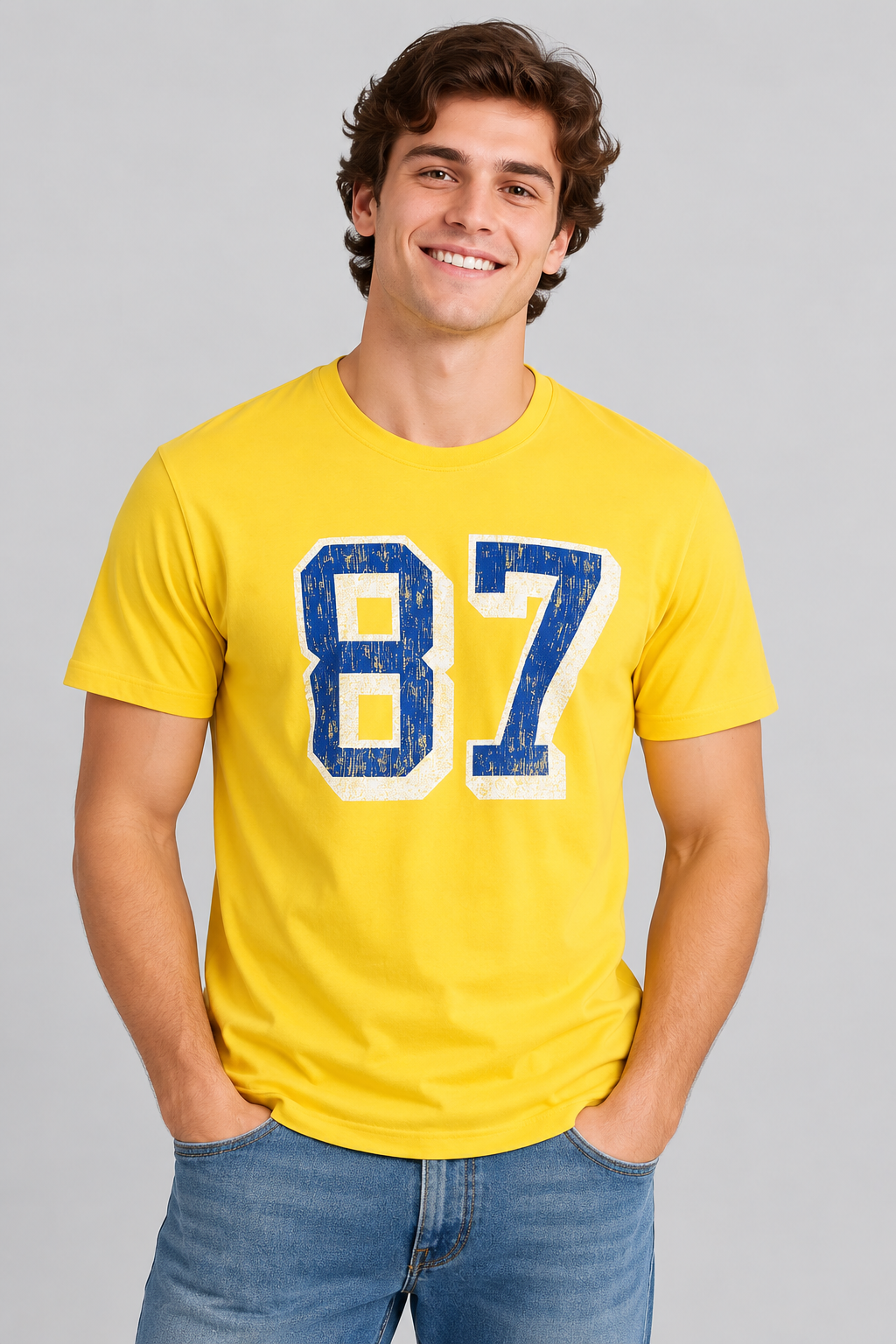 Camiseta Para Hombre Aero Level 1 Graphic Tees Brigth Gold 6216