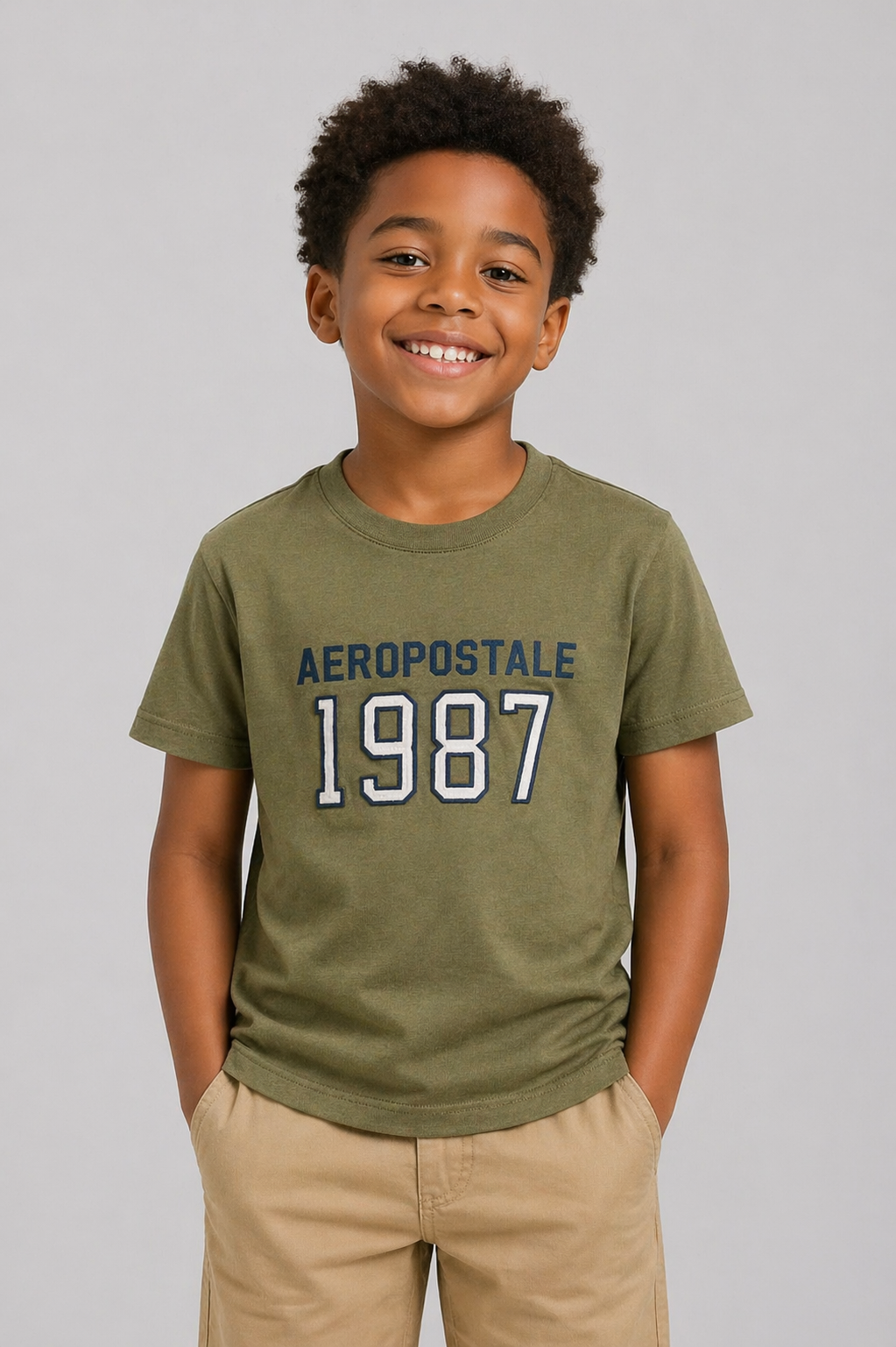 Camiseta de manga corta Kids Aero B Level 2 SS Olivine 6842