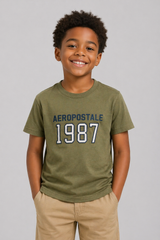 Camiseta de manga corta Kids Aero B Level 2 SS Olivine 6842