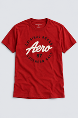 Camiseta Para Hombre Aero Level 2 Graphic Tees  Earth Red 5878