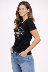 Camiseta para Mujer Aero Graphic Level 2 Charcoal Heather Grey 7190