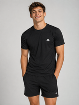 Camiseta Para Hombre Aero Guys SS Tees Dark Black 1046