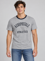 Camiseta Para Hombre Aero Level 2 Graphic Tees Light Heather Grey 5604