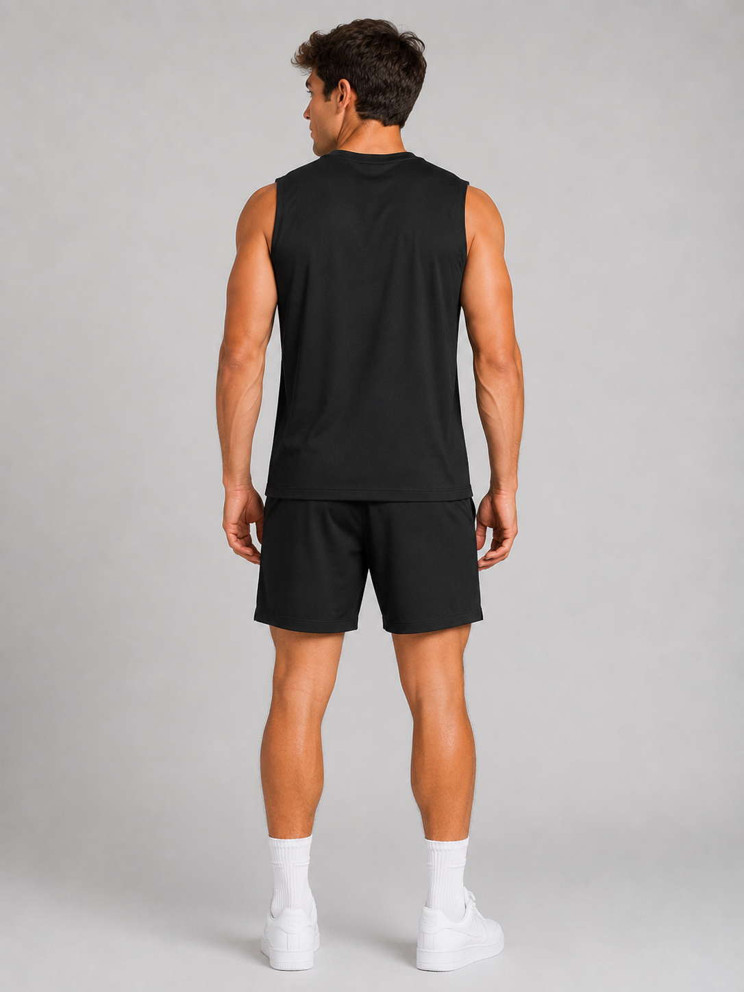 Camiseta sin Manga Para Hombre Aero Guys Tanks Dark Black 1598