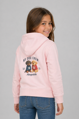 Buzo de manga larga Kids Aero G Zip Front Fleece Pink Oversize 1153