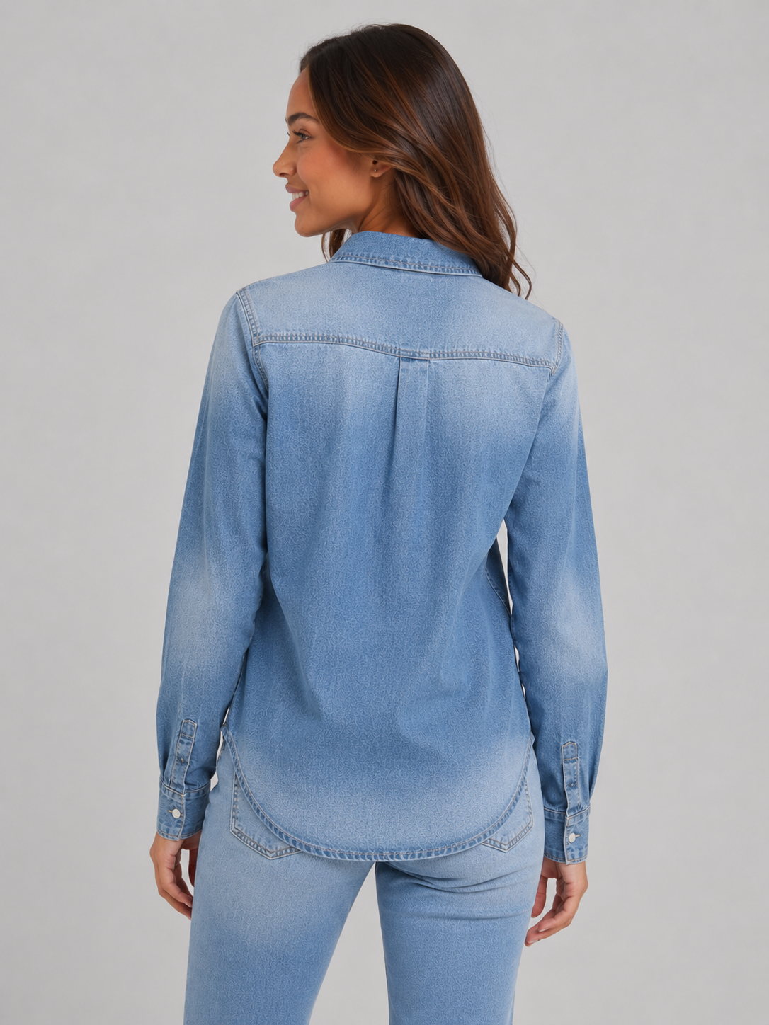 Camisa Para Mujer Aero Girls WVNS Fashion Medium Wash 9029