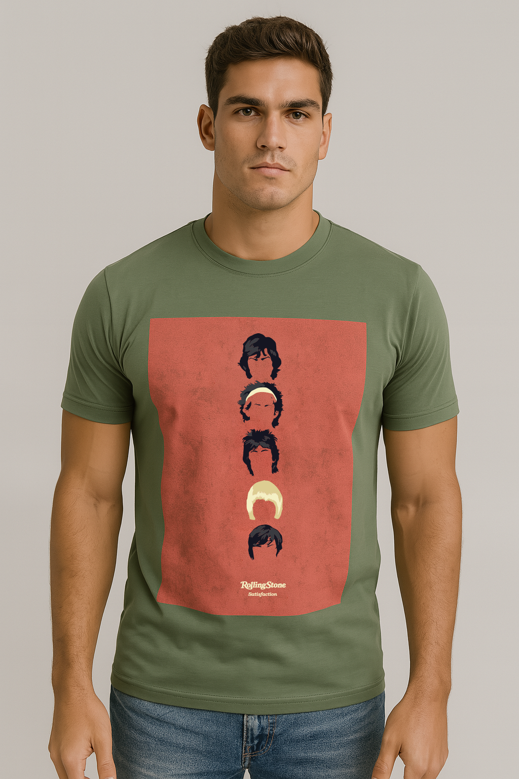 Camiseta Para Hombre Aero Guys Fashion Graphics Hedge Green RS061
