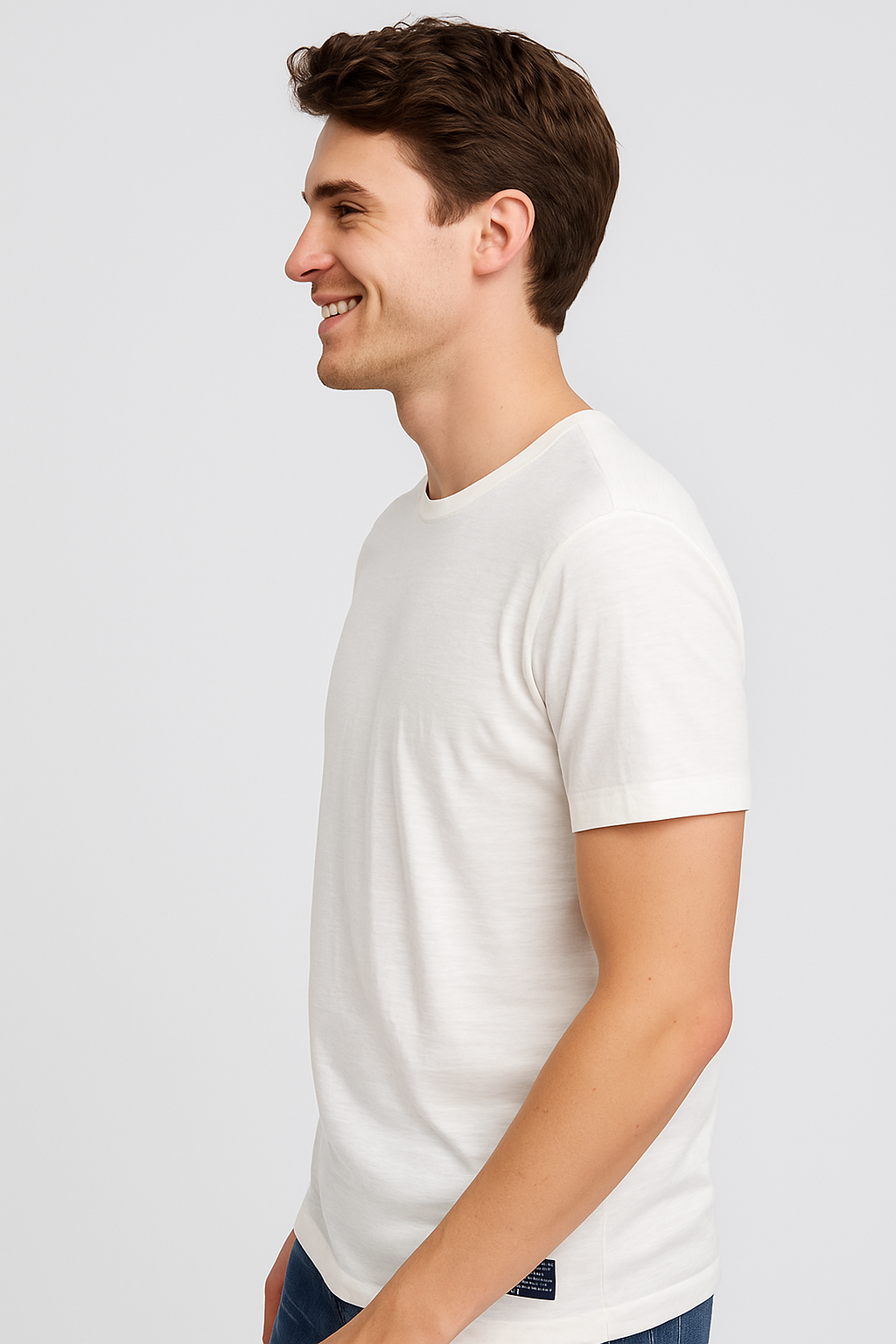 Camiseta Para Hombre Aero BC SS Knits Egret 9101