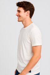 Camiseta Para Hombre Aero BC SS Knits Egret 9101