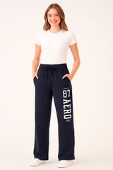 Jogger Para Mujer Aero Girls Knit Pants Cadet Navy 3785