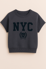 Camiseta Para Mujer Aero Girls Fashion Graphics SS Charcoal Heather Grey 1083