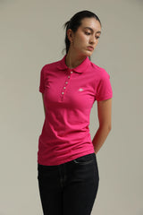 Polo Para Mujer Aero Solid Polo Wild Peony 4164