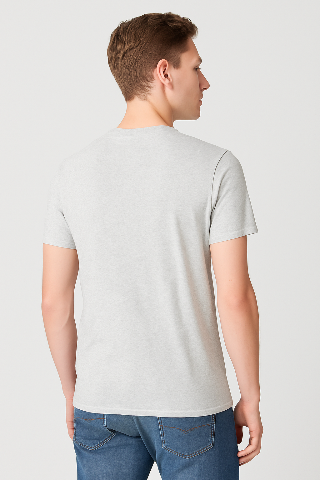 Camiseta Para Hombre Aero Level 1 Graphic Tees Light Heather Grey 7441