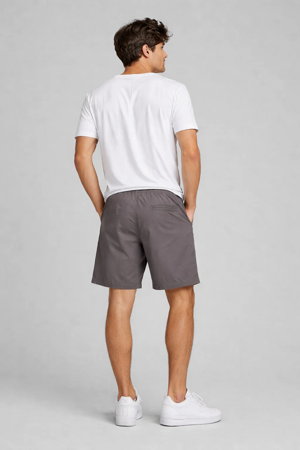 Bermuda Para Hombre Aero BC Shorts Charcoal Heather Grey 2176