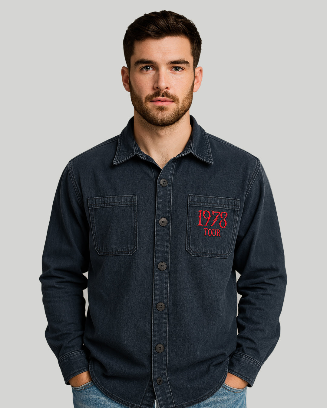 Camisa Para Hombre Aero Guys Track Jackets Dark Gull Grey RS062