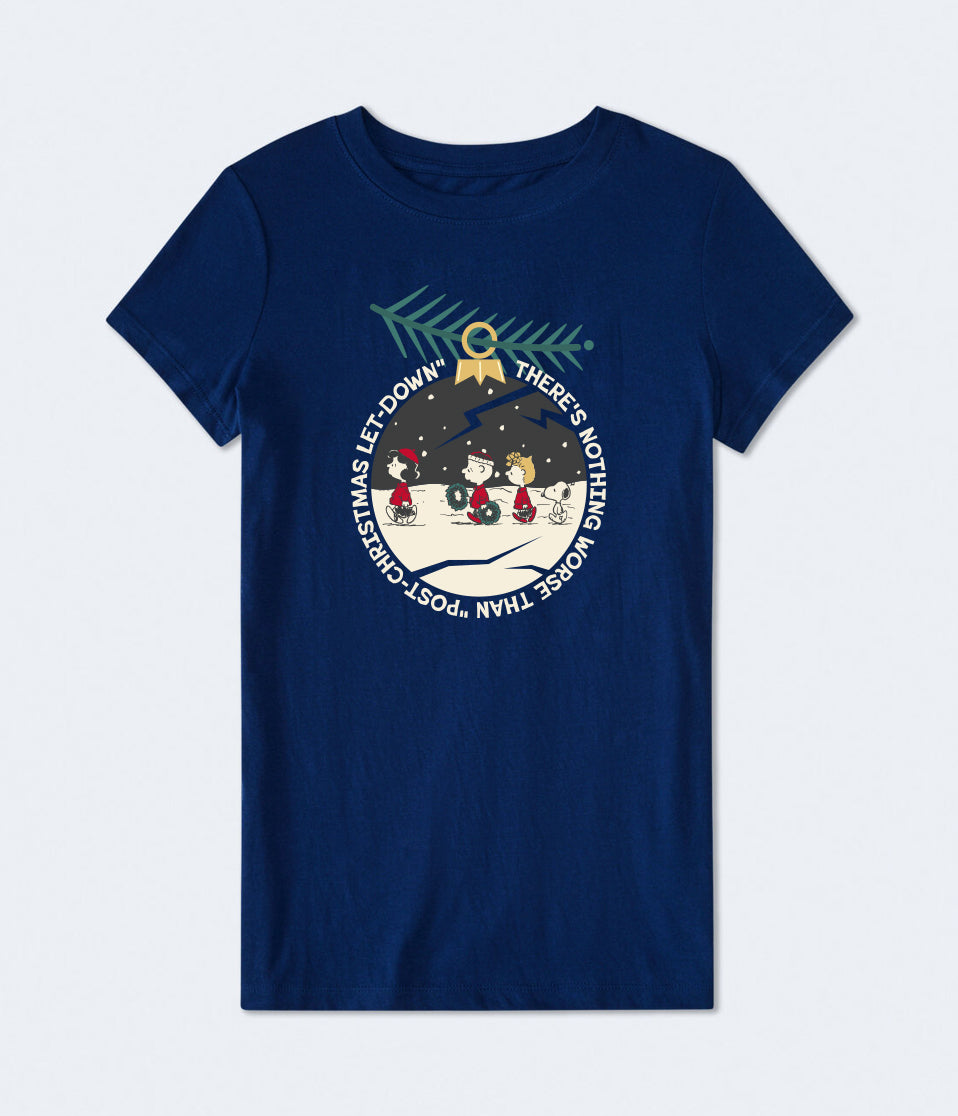 Camiseta Snoopy para Mujer SS Fashion Graphics Cadet Navy PEANUTS112